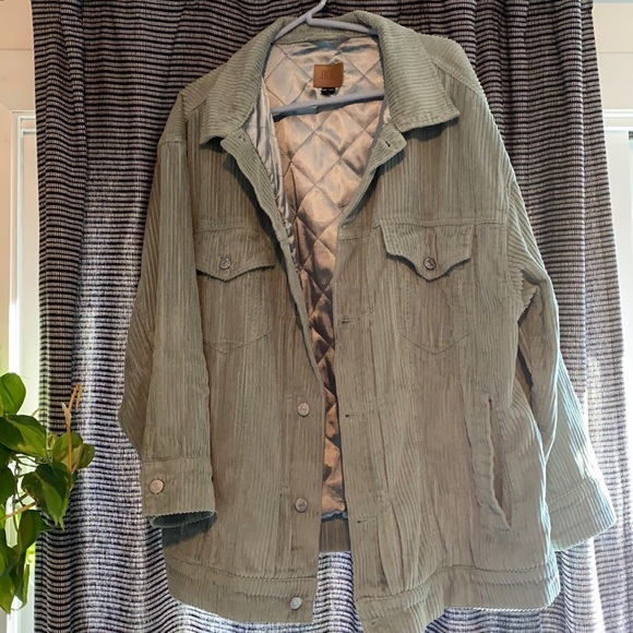 BDG Jana Wide Wale Corduroy Trucker Jacket - Picture 1 of 5
